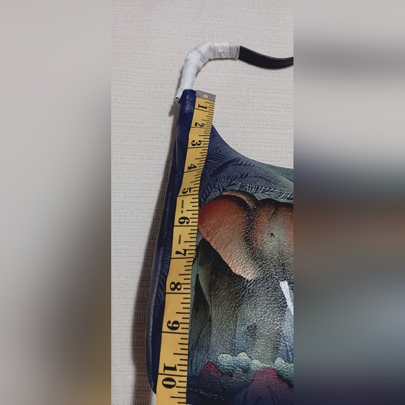 NWT Anuschka hand painted leather handbag. - Picture 7 of 10